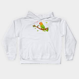 Chubby Lovebirds Kids Hoodie